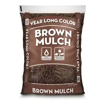 Walmart Year Long Colored Mulch Brown, 2 CF, Unbranded offer