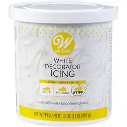 Walmart Wilton Ready-to-Use Stiff Consistency White Buttercream Frosting, 16 oz. Tub offer