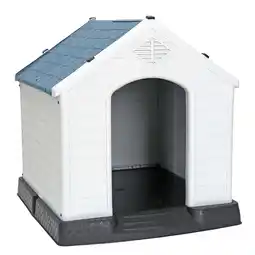 Walmart ZENSTYLE Large Dog House Insulated Waterproof Pet Kennel Shelter Indoor Outdoor, Blue offer