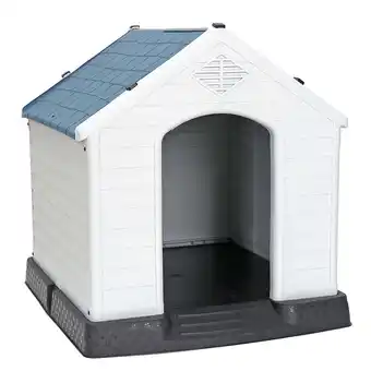 Walmart ZENSTYLE Large Dog House Insulated Waterproof Pet Kennel Shelter Indoor Outdoor, Blue offer