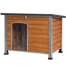 Walmart Aivituvin Wooden Dog House Anti-chewing Kennels for Outdoor & Indoor, Browm, Medium offer