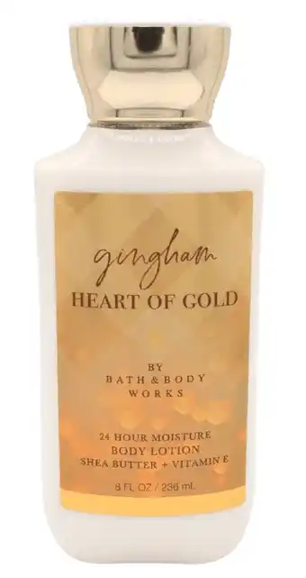 Walmart Bath & Body Works Gingham Heart of Gold Body Lotion, 8 fl oz offer