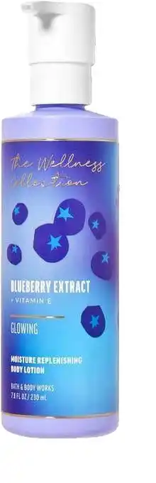 Walmart The Wellness Collection Blueberry Extract Glowing Body Lotion-Bath and Bodyworks offer