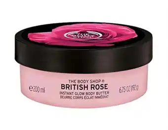 Walmart The Body Shop Vegan Britsh Rose Body Butter, 200 ml - for Normal Skin |96 Hr Moisture |Vegan offer