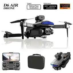 Walmart TZDZRC D6 Obstacle Avoidance Aerial Drone Box w/ 4x Protection Cover & 2x Spare Blade offer