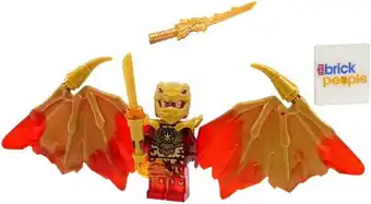 Walmart LEGO Ninjago Crystalized Kai Golden Dragon Minifig Block Building Set with Fire and Dragon Swords offer