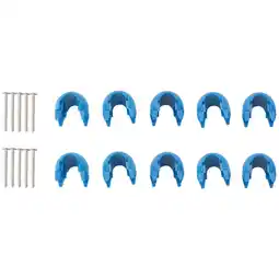 Walmart HOT! 10Pcs Net Plastic Connector Buckle Climbing Accessories for Outdoor Amusement Swing Parts Blue offer