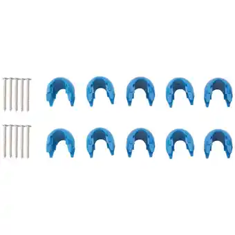 Walmart HOT! 10Pcs Net Plastic Connector Buckle Climbing Accessories for Outdoor Amusement Swing Parts Blue offer