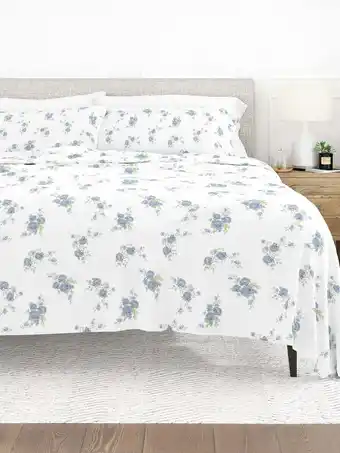 Walmart California King 4 Piece Pattern Flannel Sheet Set by Comfort Canopy offer