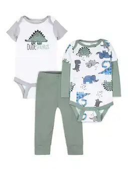 Walmart Little Star Organic Baby Boy 3Pc Outfit Set, Size NB-24M offer