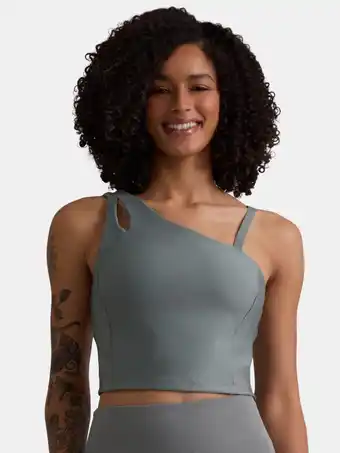 Walmart Avia Women's Shine Asymmetrical Bra Tank, Sizes XS-XXXL offer