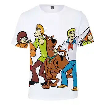 Walmart MNHFKGP Scooby Doo 3D Men/Women T-Shirt Summer Streetwear Harajuku Tshirt Shirt Short Sleeve offer