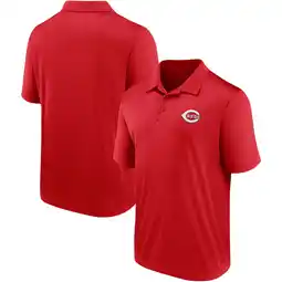 Walmart Men's Fanatics Red Cincinnati Reds Team Logo Polo offer