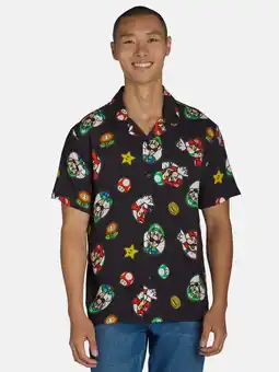 Walmart Nintendo Men's Character Toss Allover Print Graphic Tee, Sizes S-3XL offer