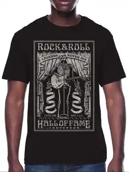 Walmart Rock And Roll Hall Of Fame, Mens Graphic Print Short Sleeve Tee, Legends Never Die, Sizes S-3XL offer