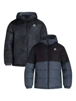 Walmart Reebok Men's and Big Men's Reversible Puffer Coat, Sizes S-3XL offer