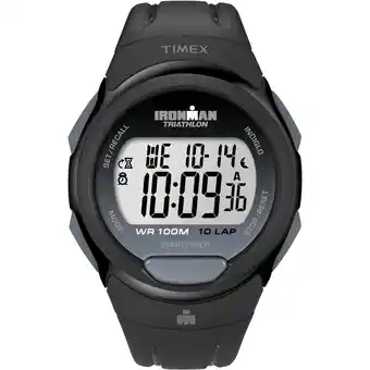 Walmart TIMEX Men's IRONMAN Essential 10 Black/Gray 40mm Sport Watch, Resin Strap offer