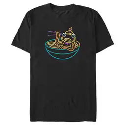 Walmart Men's Fortnite Neon Fishstick Ramen Graphic Tee Black 2X Large offer