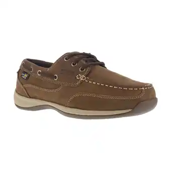 Walmart Rockport Works Sailing Club RK6734 Three Eye Tie Boat Shoe with Poron XRD Internal Met Guard (Men) offer