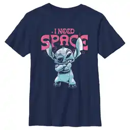 Walmart Boy's Lilo & Stitch Distressed I Need Space Graphic Tee Navy Blue Small offer