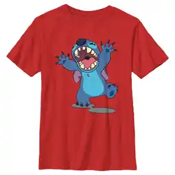 Walmart Boy's Lilo & Stitch Monster Stitch Graphic Tee Red Medium offer