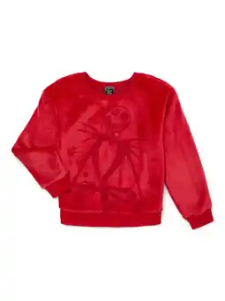 Walmart Disney The Nightmare Before Christmas Girls Woobie Pullover Sweater, Sizes 4-16 offer