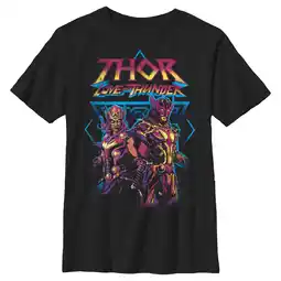 Walmart Boy's Marvel: Thor: Love and Thunder Distressed Main Characters Graphic Tee Black X Small offer