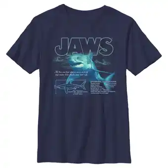 Walmart Boy's Jaws Shark Blueprint Graphic T-Shirt offer