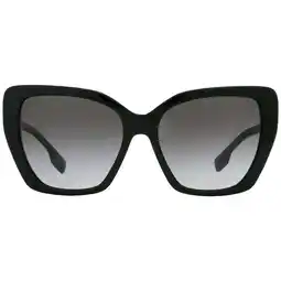 Walmart Burberry BE 4366 Plastic Womens Butterfly Sunglasses Black 55mm Adult offer