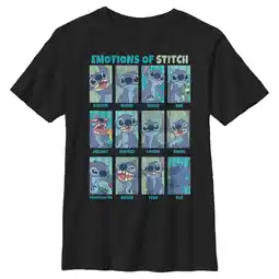 Walmart Boy's Lilo & Stitch Emotions of 626 Graphic Tee Black X Small offer