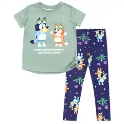 Walmart Bluey Bingo Toddler Girls T-Shirt and Leggings Outfit Set Toddler to Big Kid offer