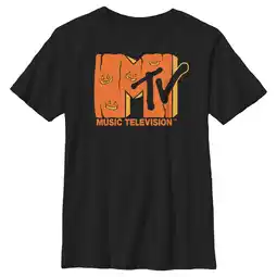 Walmart Boy's MTV Jack-o'-lantern Logo Graphic Tee Black Small offer