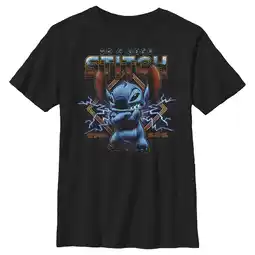 Walmart Boy's Lilo & Stitch 80s Rocker Stitch Graphic Tee Black X Small offer