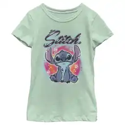 Walmart Girl's Lilo & Stitch Colorful Airbrush Graphic Tee Mint Large offer