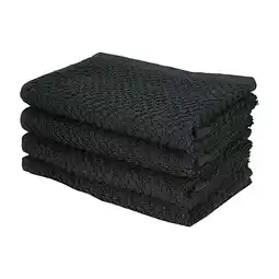 Walmart Cloth 4Pcs Kitchen Square Towel Set For Easy Cleaning *4pcs Black offer