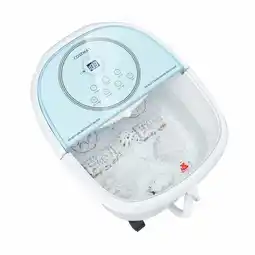 Walmart Topcobe Foot Spa Bath Massager with 3-Angle Shower and Motorized Rollers, Foot Bath Soak Tub-Blue offer