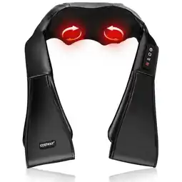 Walmart Kadyn Shiatsu Neck Massager with Heat and Deep Tissue 3D-Kneading-Black offer