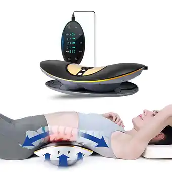 Walmart Alphay Multifunctional Dynamic Lumbar Traction Device Lower Back Massager with Vibration Heating offer