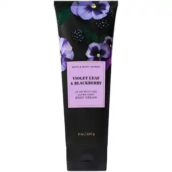 Walmart Bath and Body Works VIOLET LEAF & BLACKBERRY Ultra Shea Body Cream 8 Ounce offer