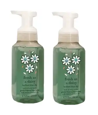 Walmart Bath & Body Works Brilliant Blue Sky Gentle Foaming Hand Soap 8.75 oz Set of 2 offer