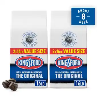 Walmart Kingsford Original Charcoal Briquettes, 16 lbs, 2 Pack offer