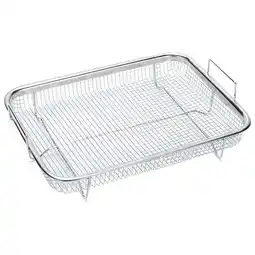 Walmart 1Pcs Basket for Oven, Stainless Steel Grill Basket, Non-Stick Mesh Basket, Wire Rack Basket offer