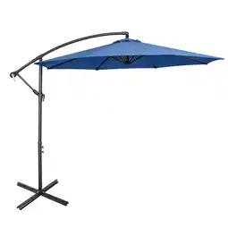 Walmart Costway 96 Navy Blue Octagon Offset Patio Umbrella, Fade Resistant offer