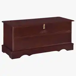 Walmart Kingfisher Lane Rectangular Traditional Wood Cedar Chest in Brown offer