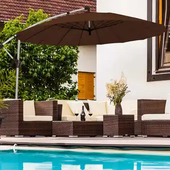 Walmart Costway 120 Tan Cantilever Patio Umbrellas, Water-Resistant offer