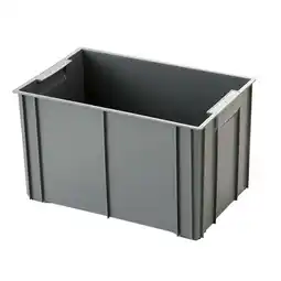 Walmart Storage Box Portable Stackable Storage Container for Fishing Garage Desktop Gray 28.5x18x17cm offer