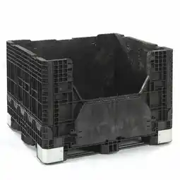 Walmart Buckhorn 48 x 45 x 34 in. Folding Bulk Shipping Container, Black - 2500 lbs offer