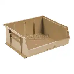 Walmart Plastic Stacking Bin 11 x 10-7/8 x 5, Beige, Lot of 6 offer