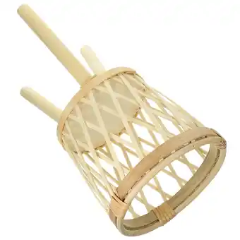 Walmart unbranded Seagrass Storage Basket Bamboo Flower Pet-proof Pot Stand Tripod Design Holder offer