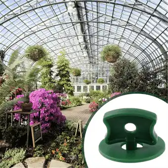 Walmart 50 Sets Clips Washer Set for Aluminium Greenhouse Insulation Netting Shading, Green plastic 3794 offer